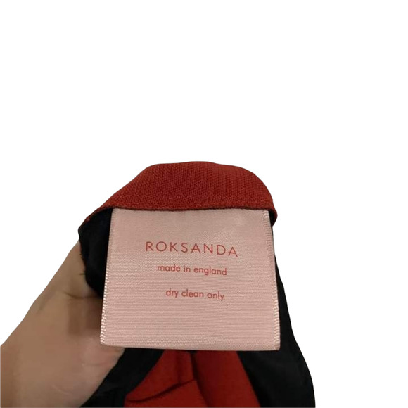 ROKSANDA Florent Bow Sleeve Stretch Crepe Jumpsuit Red 12 ASO Kerry Washington‎ - Picture 9 of 10